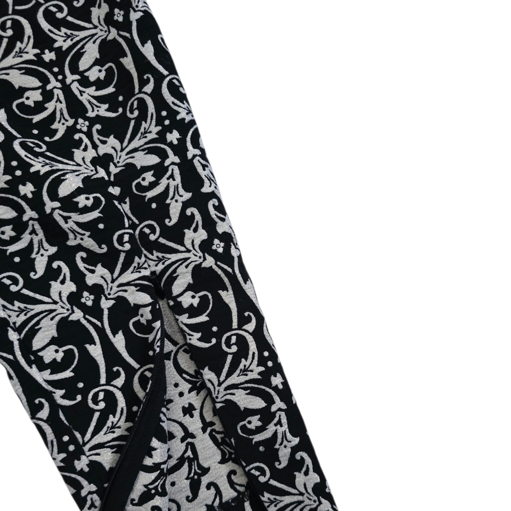 Alice + Olivia Royce Damask Side Zip Jacquard Brocade Pant - Picture 8 of 14